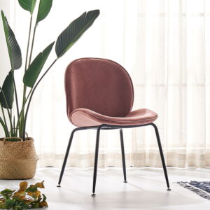 fauteuil élégant en velours multicolore