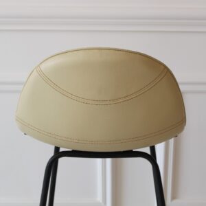 tabouret design moderne beige avec pieds métal