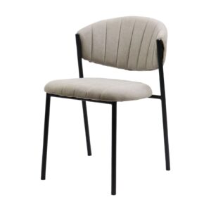 chaise moderne confortable en tissu gris Élégant