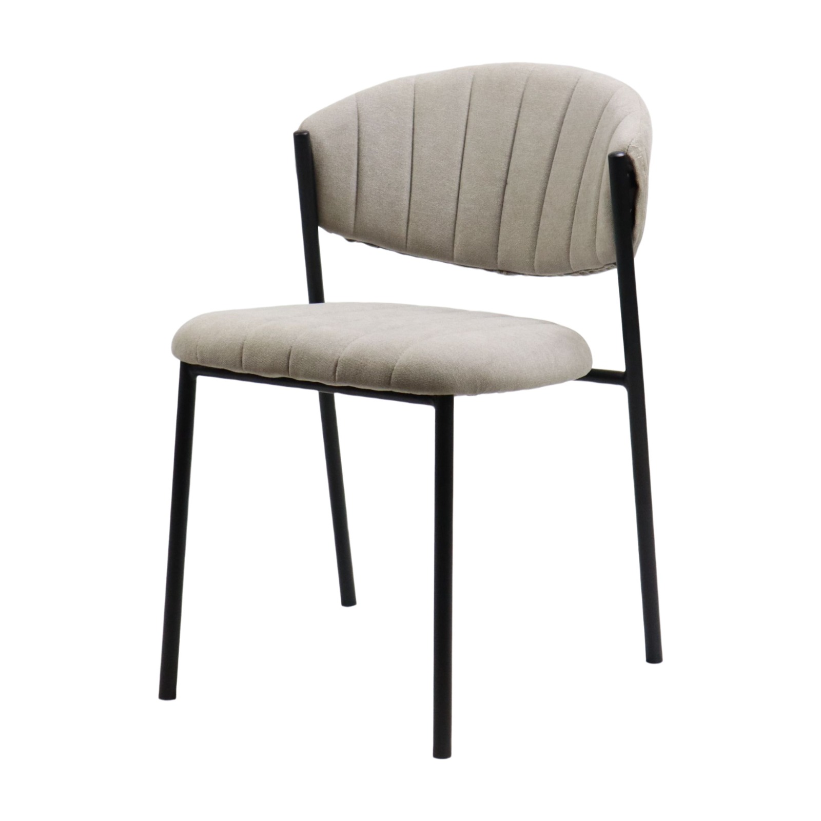 chaise moderne confortable en tissu gris Élégant chaise moderne confortable en tissu gris Élégant