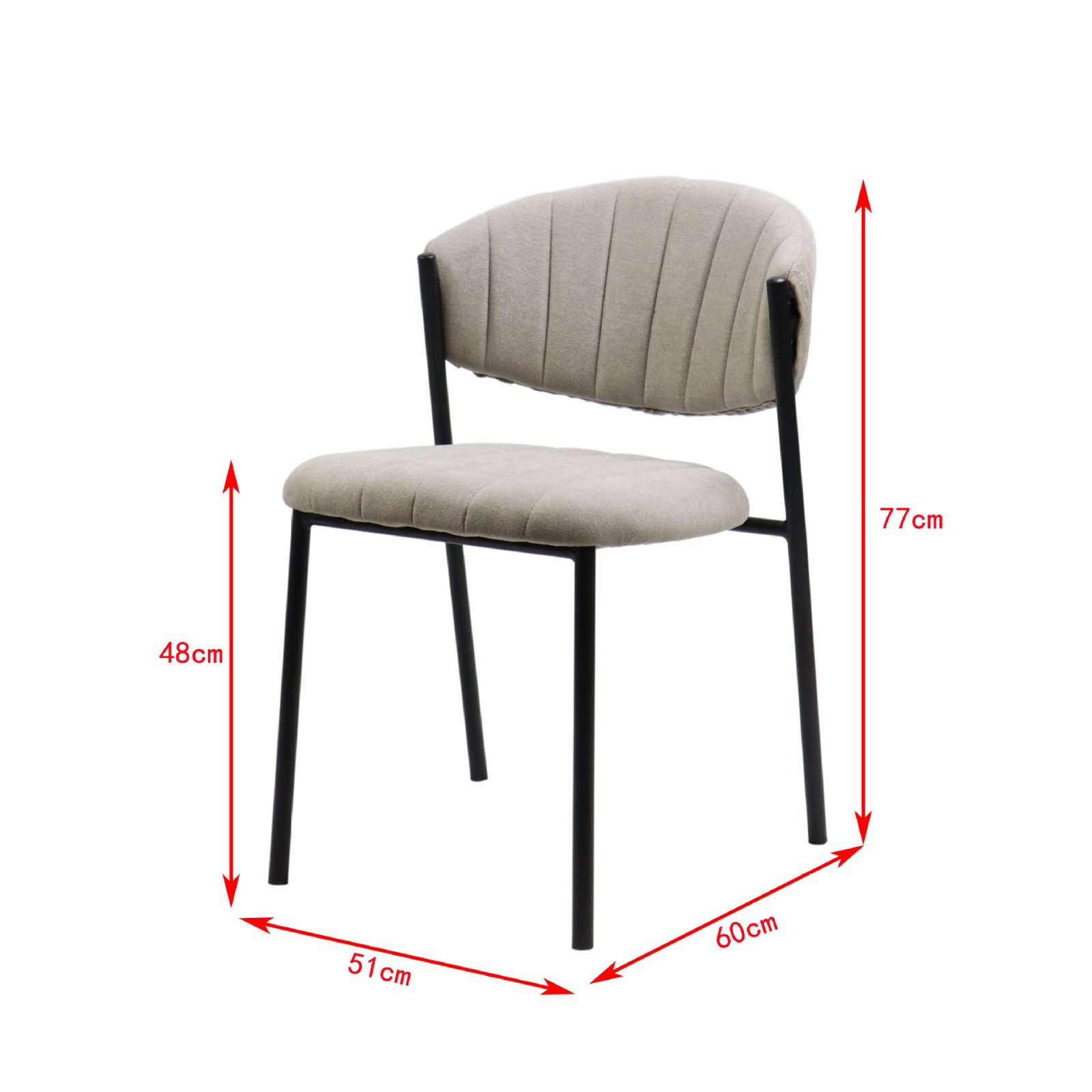 chaise moderne confortable en tissu gris Élégant chaise moderne confortable en tissu gris Élégant