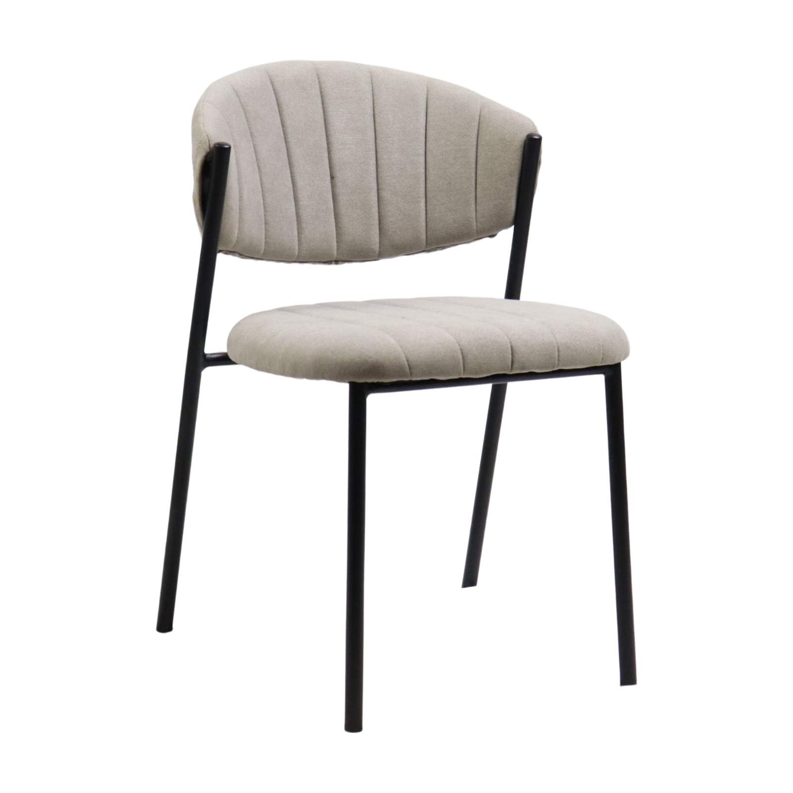 chaise moderne confortable en tissu gris Élégant chaise moderne confortable en tissu gris Élégant