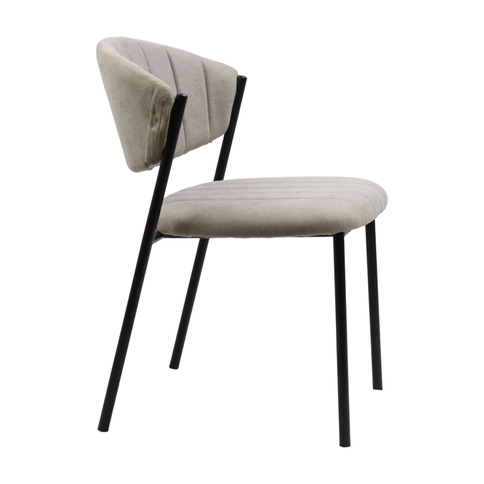 chaise moderne confortable en tissu gris Élégant chaise moderne confortable en tissu gris Élégant